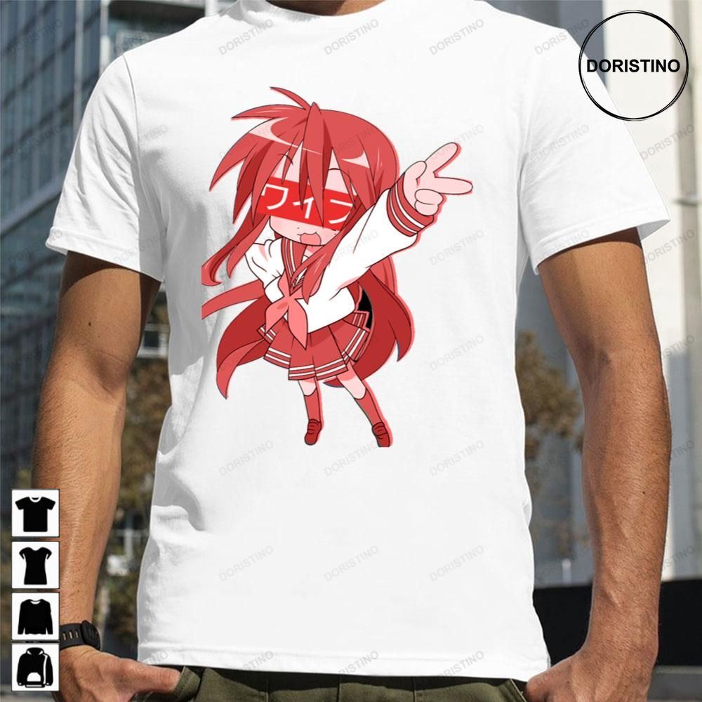 Red Konata Lucky Star Waifu Limited Edition T-shirts